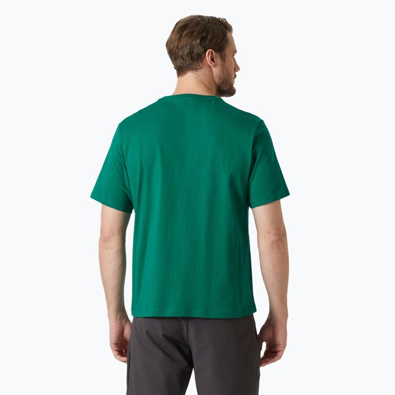 Ανδρικό μπλουζάκι Helly Hansen Logo 2.0 emerald 2