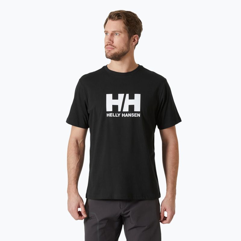 Ανδρικό μπλουζάκι Helly Hansen Logo 2.0 black