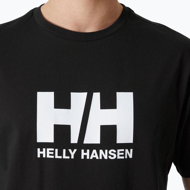 Ανδρικό μπλουζάκι Helly Hansen Logo 2.0 black 3