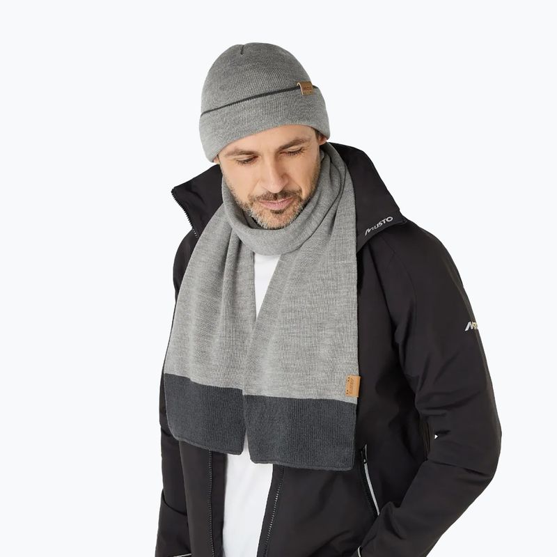 Σετ σκούφος + κασκόλ  Musto Tipped Beanie & Scarf Gift Set grey/ melange 4