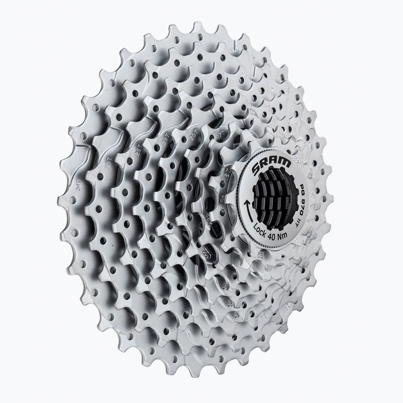 SRAM 07A CS PG-970 11-34 9 ταχυτήτων ασημένια κασέτα ποδηλάτου 00.0000.200.394