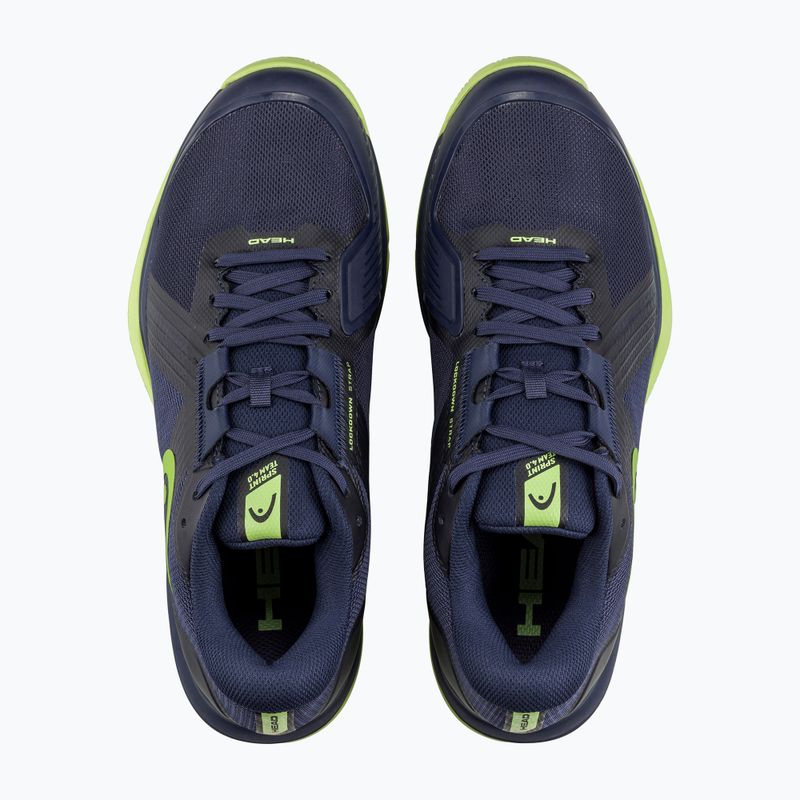 Ανδρικά παπούτσια τένις HEAD Sprint Team 4.0 Clay navy/ lime 4