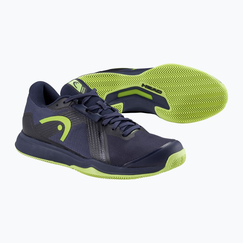 Ανδρικά παπούτσια τένις HEAD Sprint Team 4.0 Clay navy/ lime 5