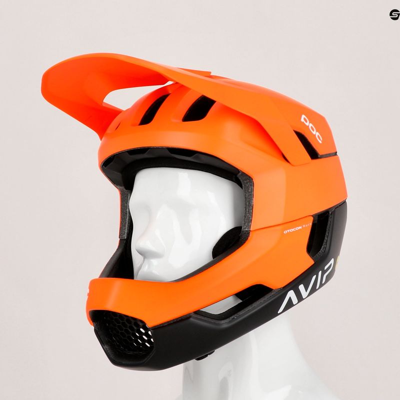 Κράνος ποδηλάτου POC Otocon Race MIPS fluorescent orange avip/uranium black matt 13