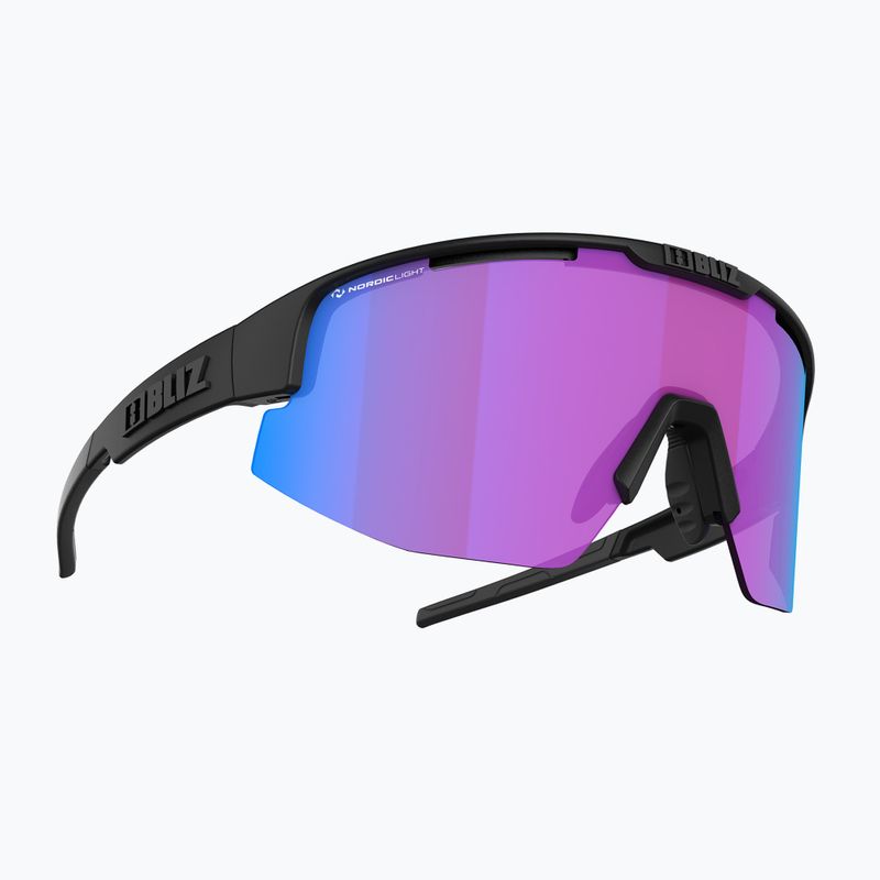 Bliz Matrix Nano Optics Nordic Light S2 γυαλιά ποδηλασίας ματ μαύρο/μπεγκόνια/βιολετί μπλε multi 2