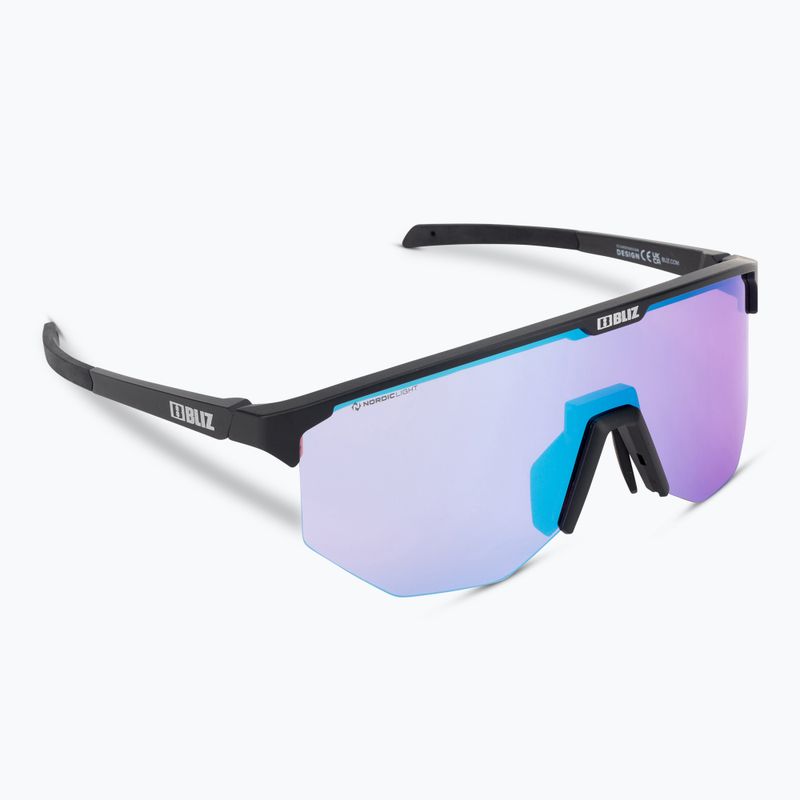 Bliz Hero Nano Optics Nordic Light S2 ποδηλατικά γυαλιά ματ μαύρο/ανοιχτή μπιγκόνια/βιολετί μπλε multi