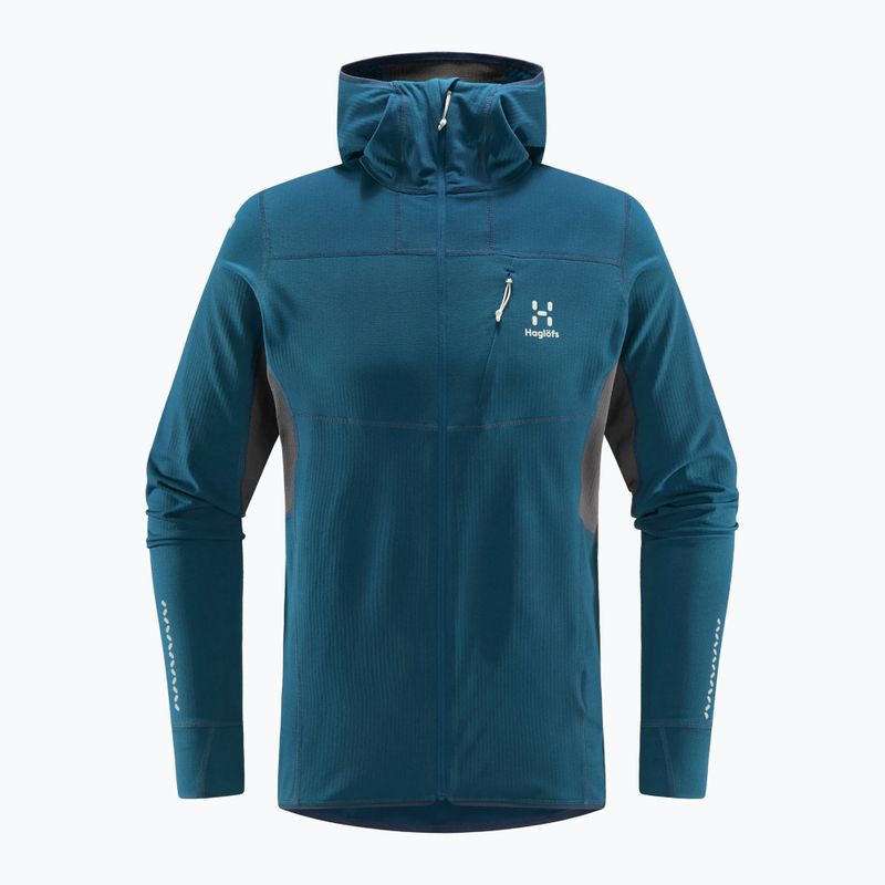 Ανδρικό trekking φούτερ Haglöfs L.I.M Mid Comp Hood μπλε 605254