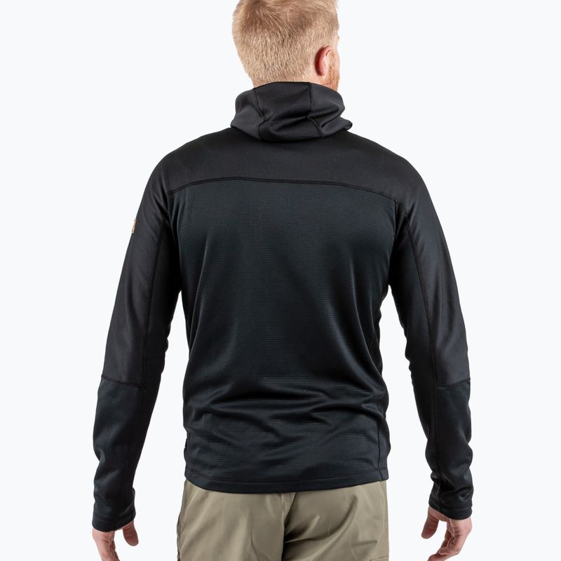 Ανδρικό φούτερ για πεζοπορία Fjällräven Abisko Trail Fleece μαύρο F82257 3