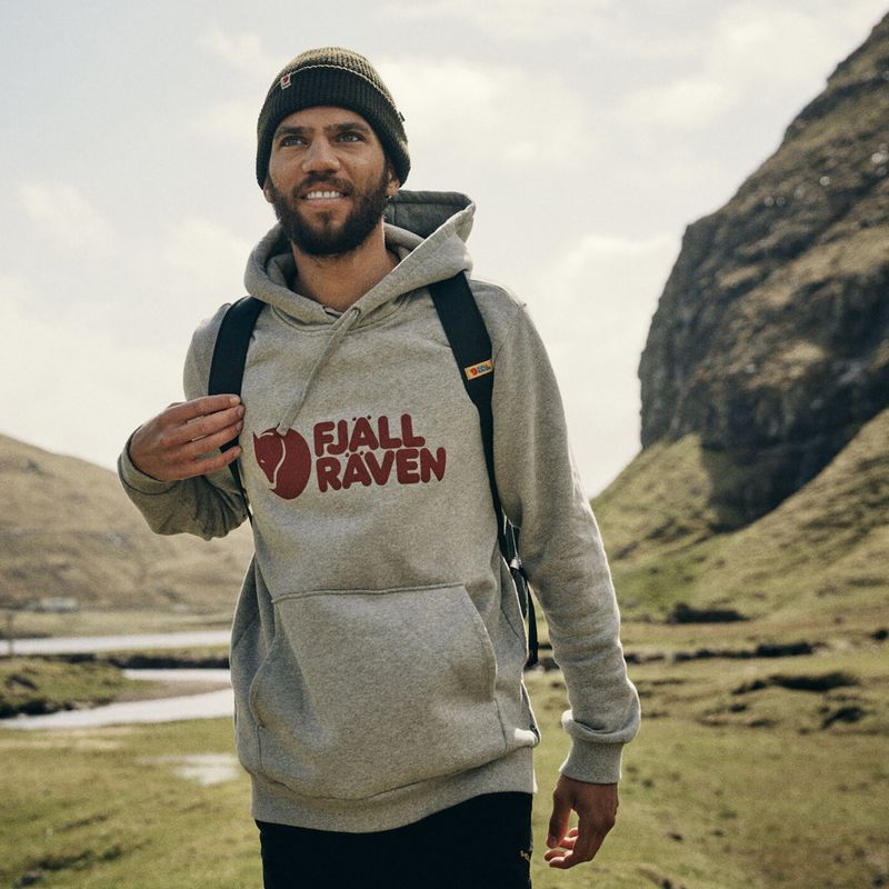 Ανδρικό Fjällräven Logo Hoodie γκρι F84144 5