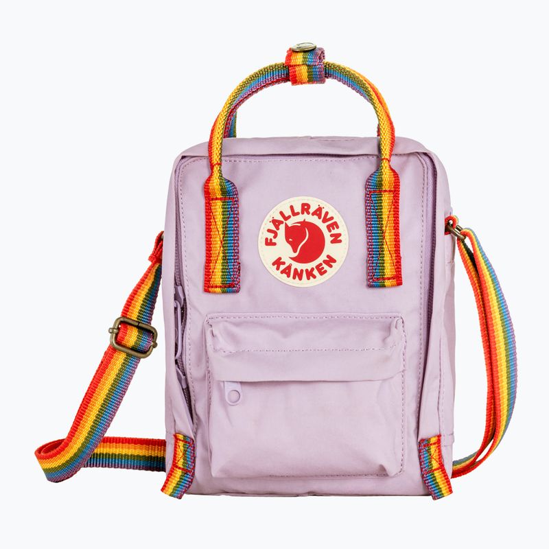 Fjällräven Kanken Rainbow Sling 2.5 l παστέλ λεβάντα/ ουράνιο τόξο