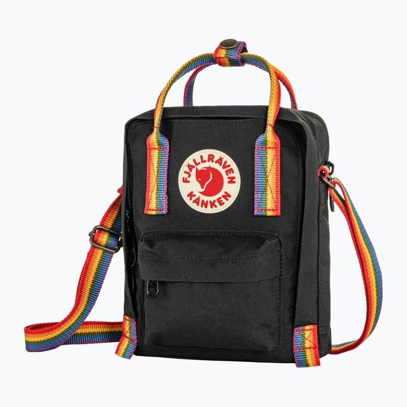 Fjällräven Kanken Rainbow Sling 2.5 l μαύρο/ελαφρό τόξο 2