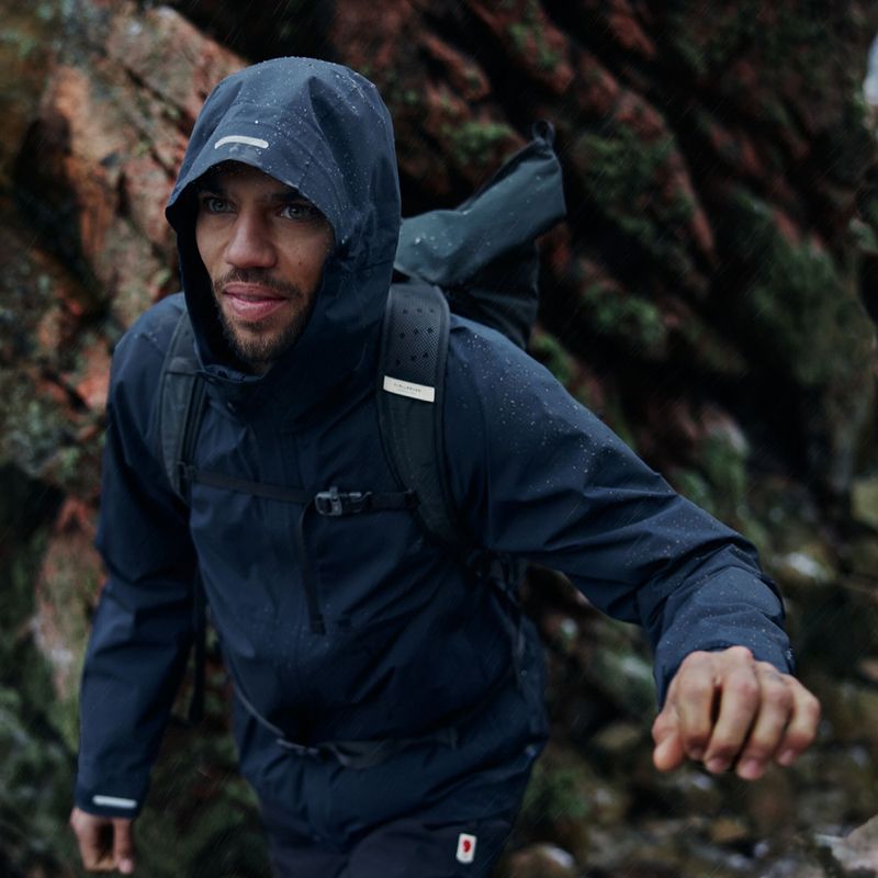 Ανδρικό αδιάβροχο μπουφάν Fjällräven HC Hydratic Trail dark navy 6