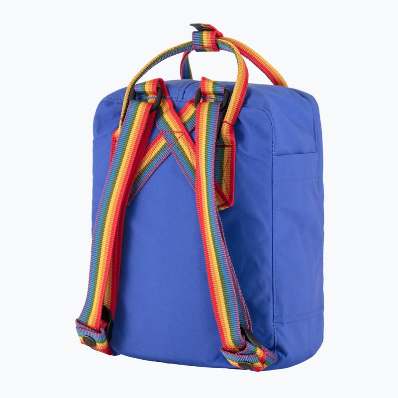 Fjällräven Kanken Rainbow Mini 7 l μπλε κοβάλτιο σακίδιο πόλης 3