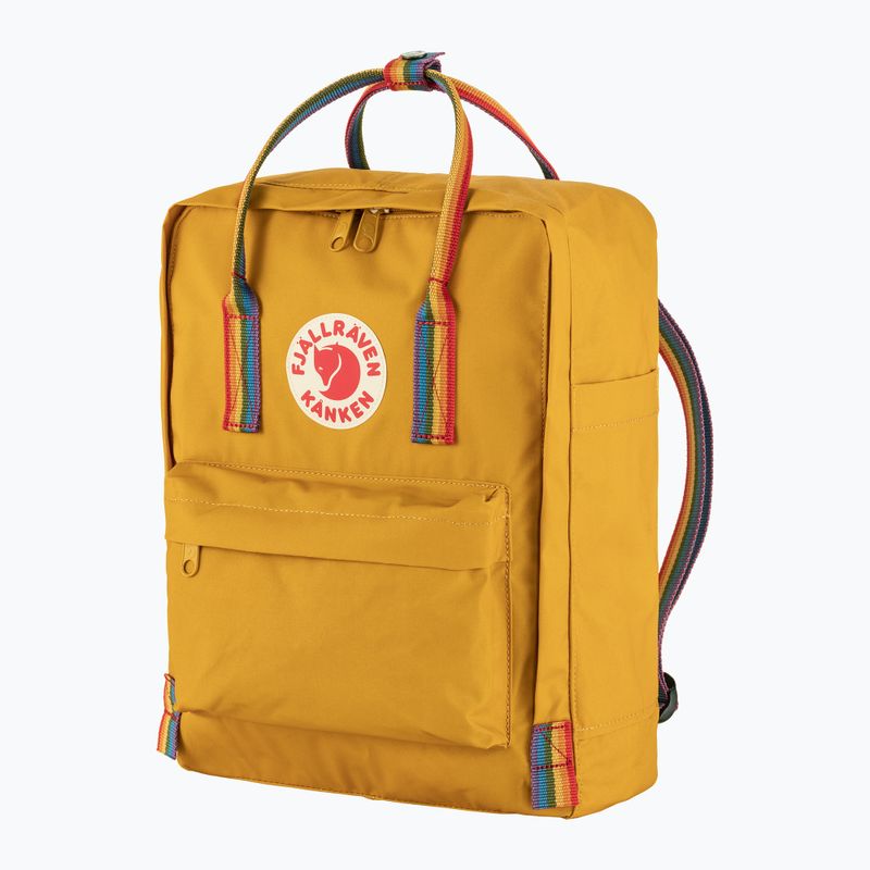 Σάκος πλάτης Fjällräven Kanken Rainbow 16 l ochre/rainbow pattern 2