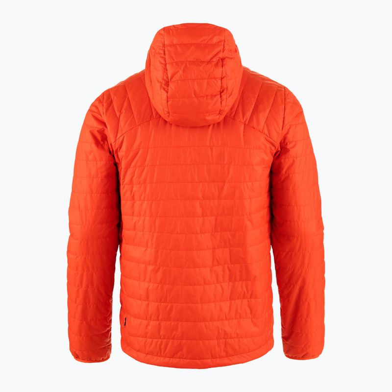 Ανδρικό Fjällräven Expedition X-Lätt Hoodie πουπουλένιο μπουφάν φλόγα πορτοκαλί 2