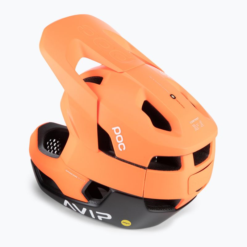 Κράνος ποδηλάτου POC Otocon Race MIPS fluorescent orange avip/uranium black matt 2