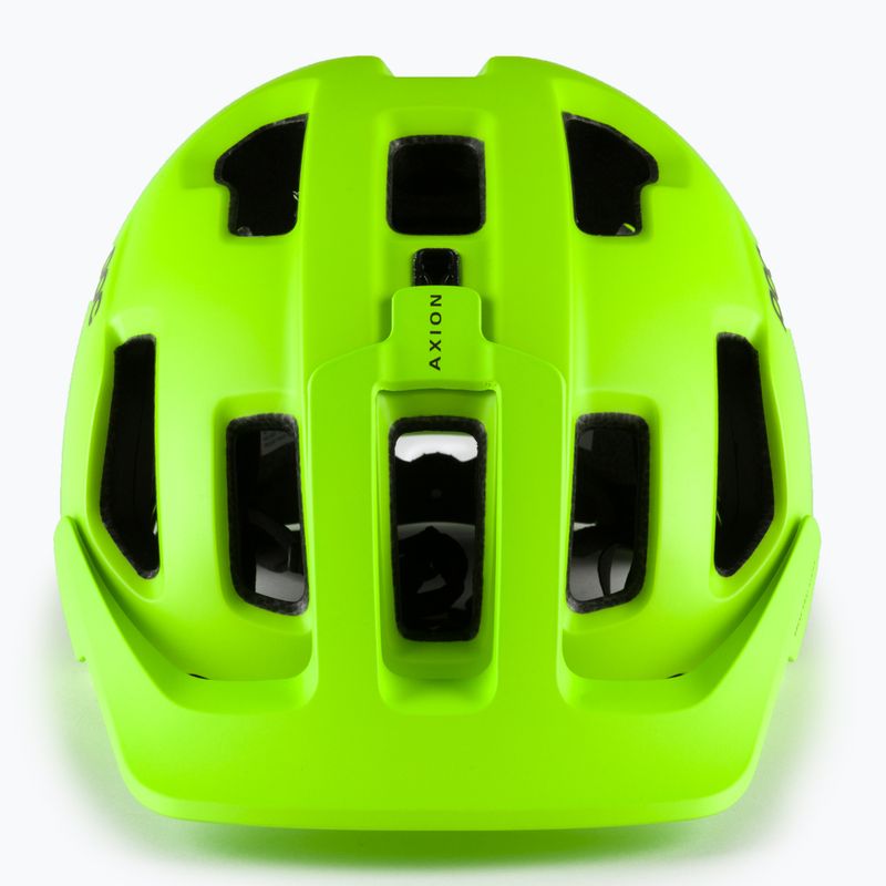 Κράνος ποδηλάτου POC Axion fluorescent yellow/green matt 2