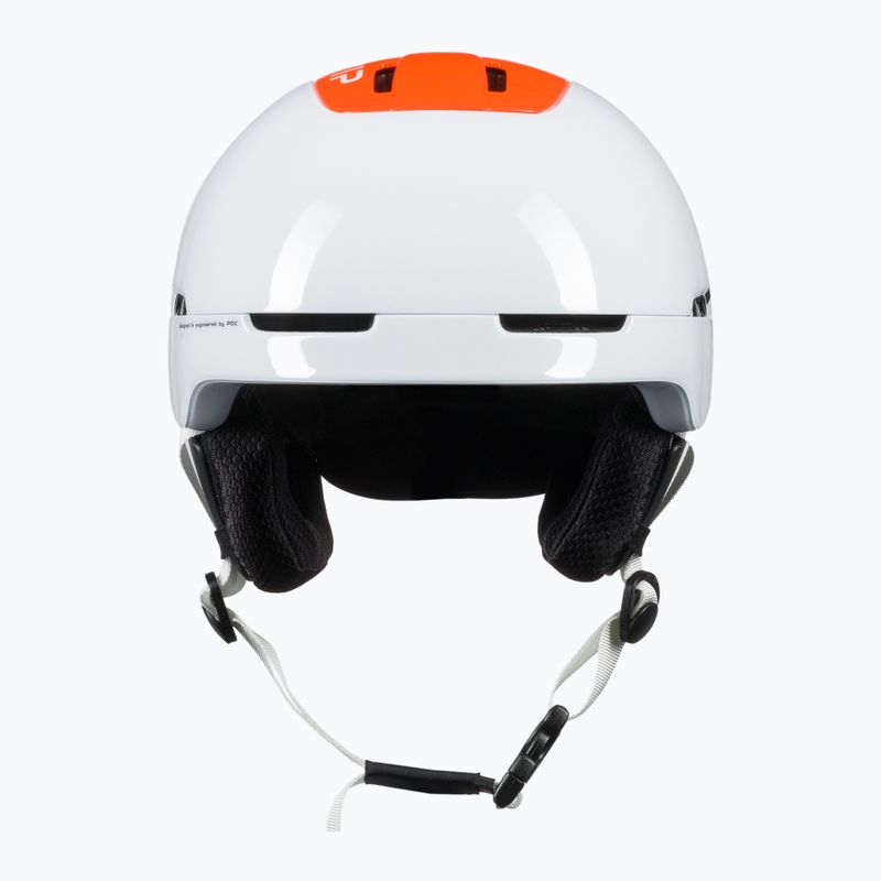 Κράνος σκι POC Obex BC MIPS hydrogen white/fluorescent orange avip 2