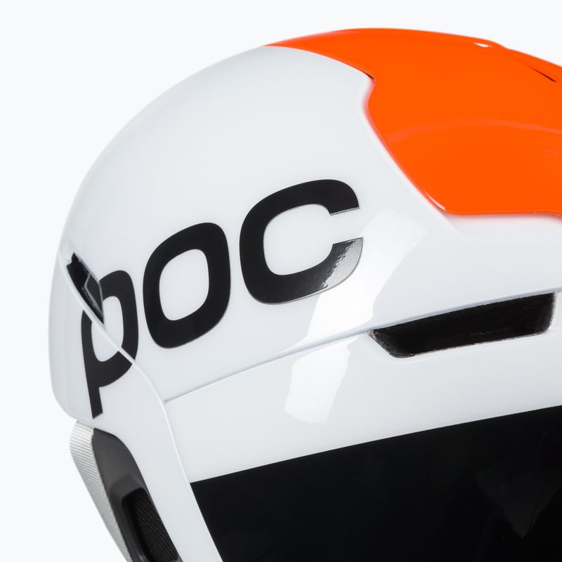 Κράνος σκι POC Obex BC MIPS hydrogen white/fluorescent orange avip 7