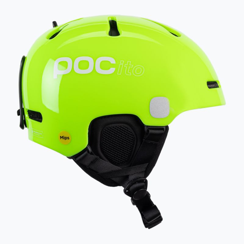 Παιδικά κράνη σκι POC POCito Fornix MIPS fluorescent yellow/green 4