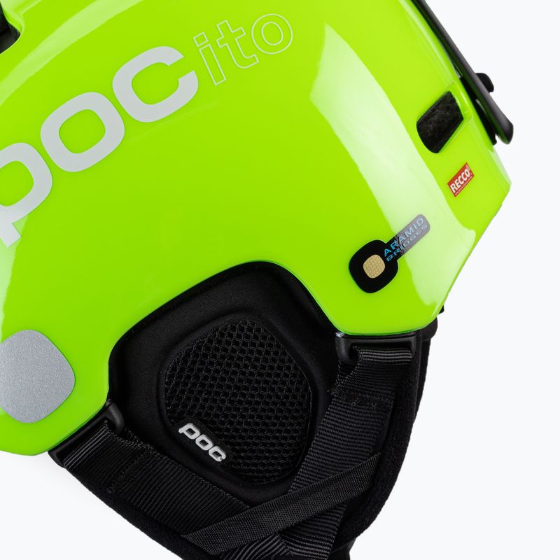 Παιδικά κράνη σκι POC POCito Fornix MIPS fluorescent yellow/green 7