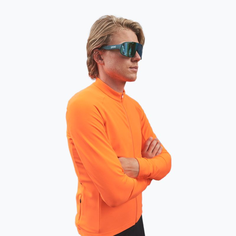 Ανδρικό ποδηλατικό μακρυμάνικο POC Radiant Jersey zink orange