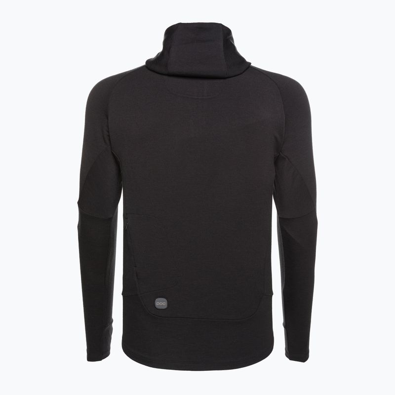 Ανδρικό φούτερ για πεζοπορία POC Merino Zip Hood uranium black 3