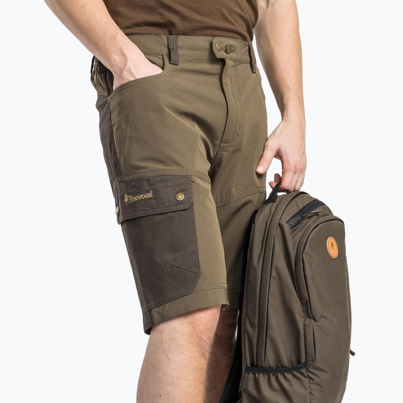 Ανδρικά σορτς πεζοπορίας Pinewood Finnveden Trail Hybrid earthbrown/d.olive 4