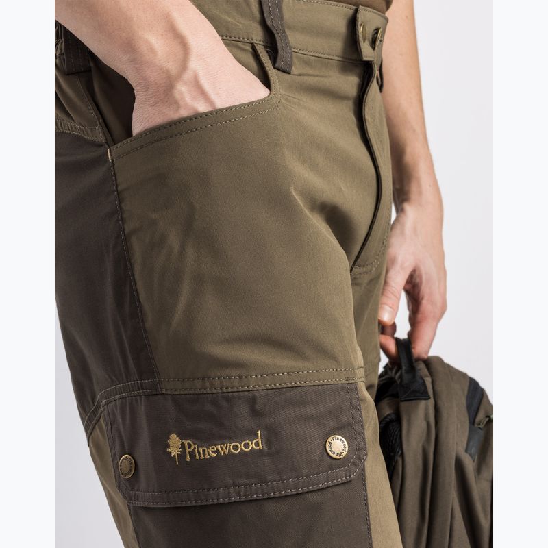 Ανδρικά σορτς πεζοπορίας Pinewood Finnveden Trail Hybrid earthbrown/d.olive 5