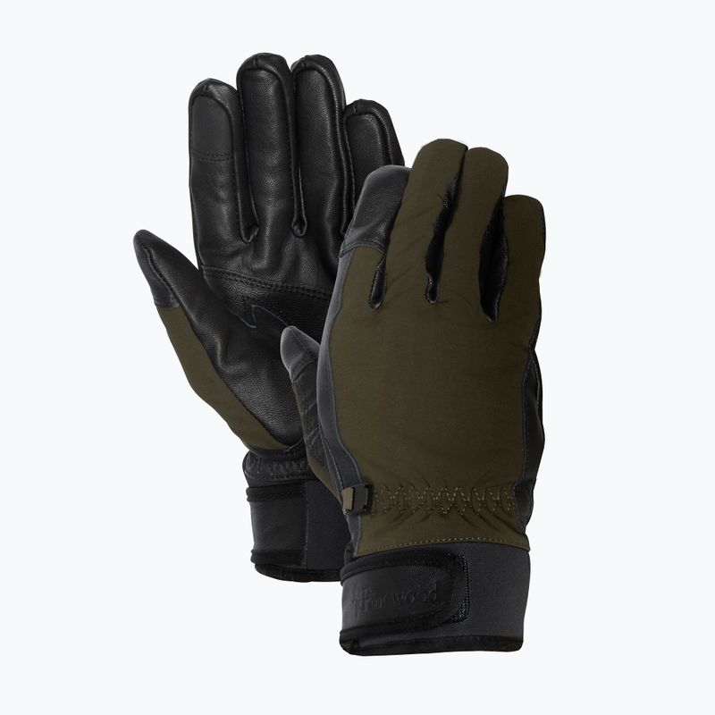 Ανδρικά γάντια Pinewood Furudal Hunters Glove mossgreen / μαύρα γάντια trekking