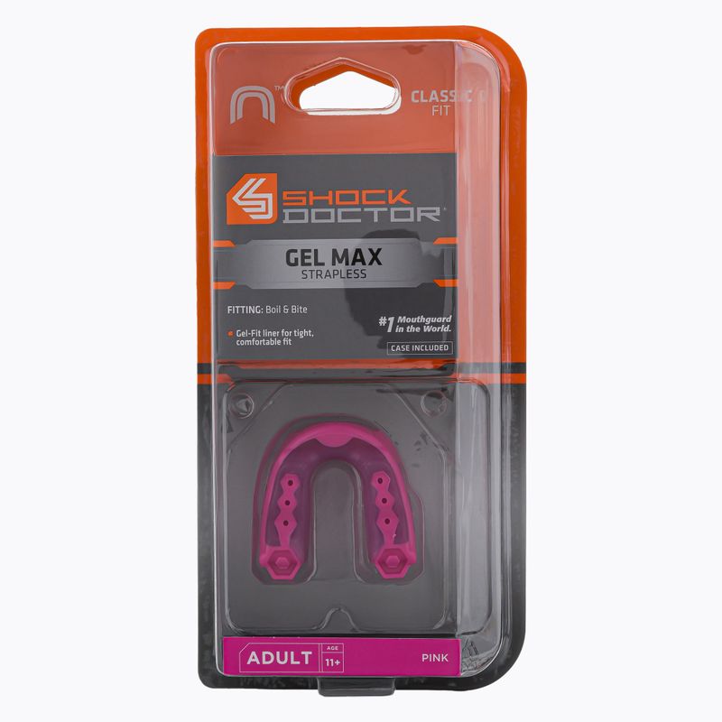 Προστατευτικό σαγονιού Shock Doctor Gel Max ροζ SHO06