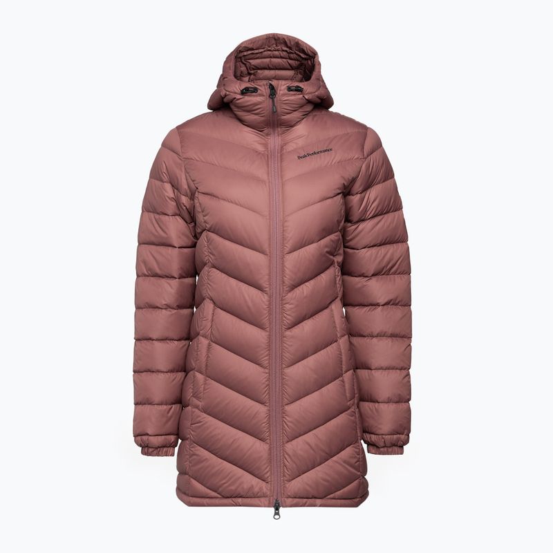 Γυναικείο πουπουλένιο μπουφάν Peak Performance Frost Down Parka καφέ G77895060