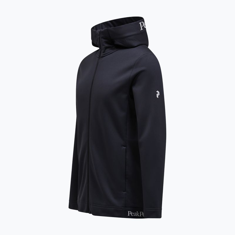 Ανδρικό Peak Performance Rider Tech Zip Hood trekking φούτερ μαύρο 2