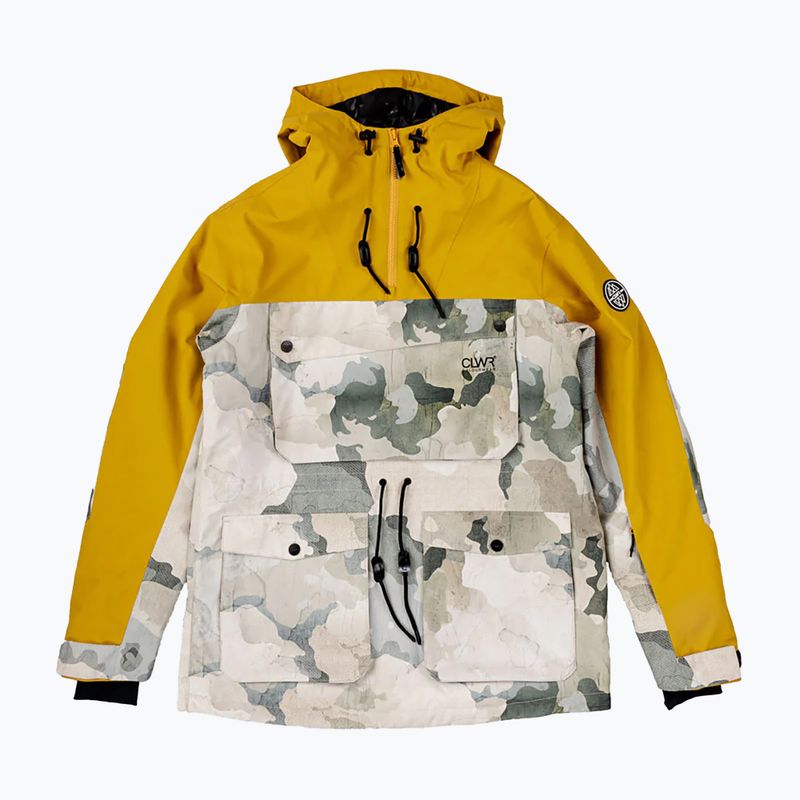 Ανδρικό Colourwear Essential Anorak κίτρινο μπουφάν snowboard