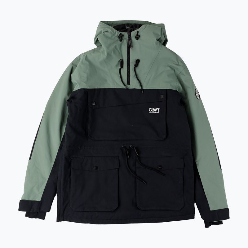 Ανδρικό μπουφάν snowboard Colourwear Essential Anorak dk sage