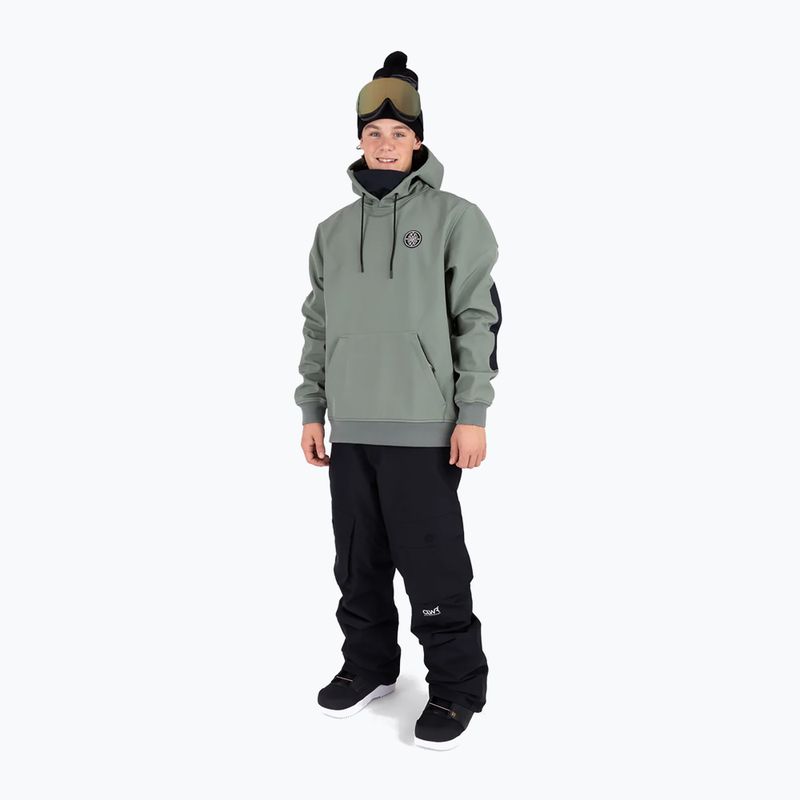 Colourwear Est 2010 Hood dk sage snowboard φούτερ με κουκούλα 2