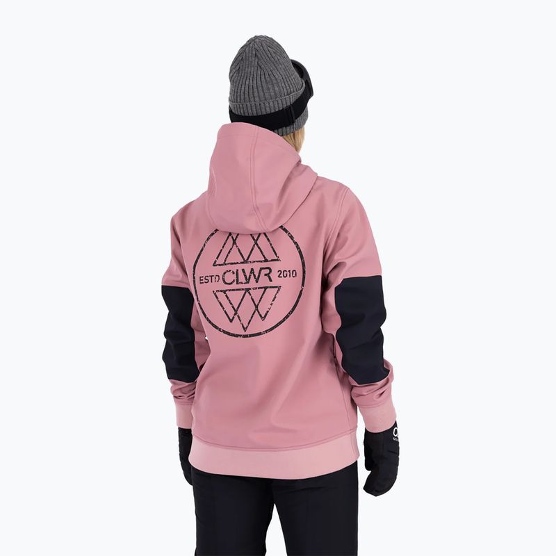 Colourwear Est 2010 Hood dk rose snowboard φούτερ με κουκούλα 3