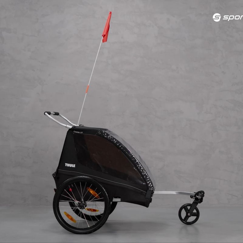 Thule Coaster XT Bike Trailer+Stroll ρυμουλκούμενο ποδηλάτου δύο ατόμων μαύρο 10101810 9