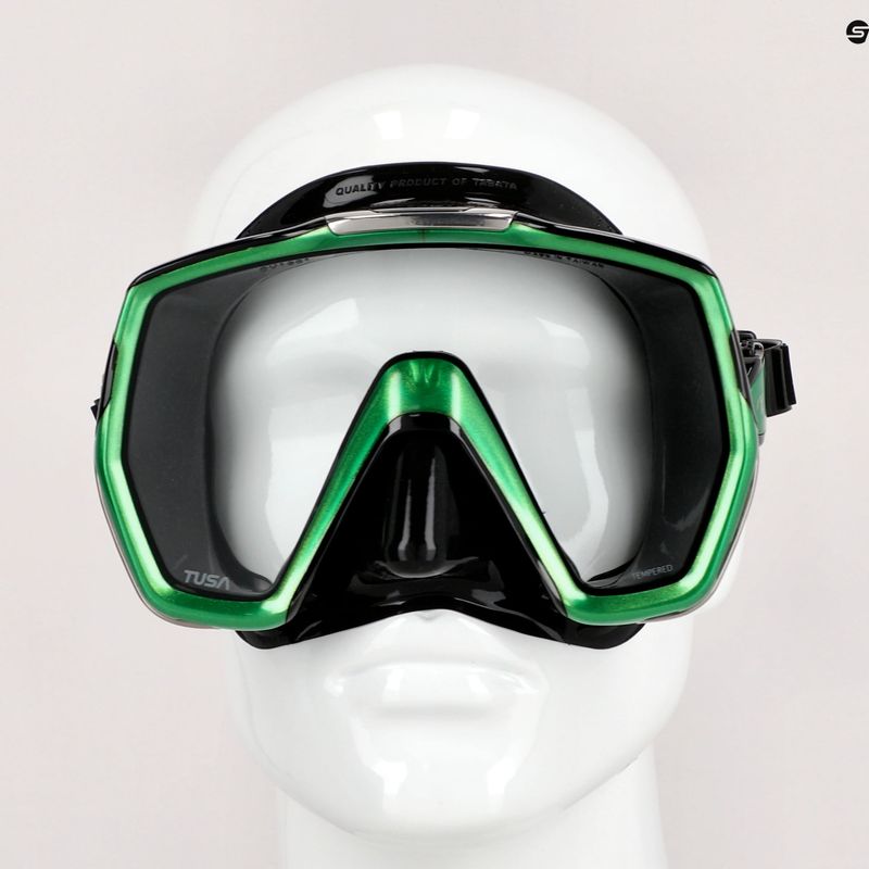 TUSA Freedom Hd Mask μάσκα κατάδυσης μαύρη-πράσινη M-1001 7