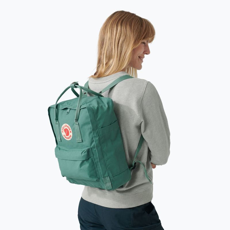 Fjällräven Kanken 16 l σακίδιο πεζοπορίας παγωμένο πράσινο 9