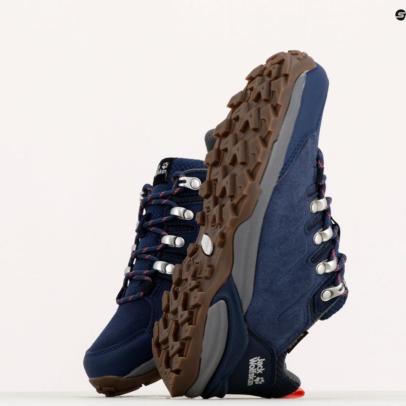 Jack Wolfskin γυναικείες μπότες πεζοπορίας Refugio Texapore Low navy blue 4050821 10