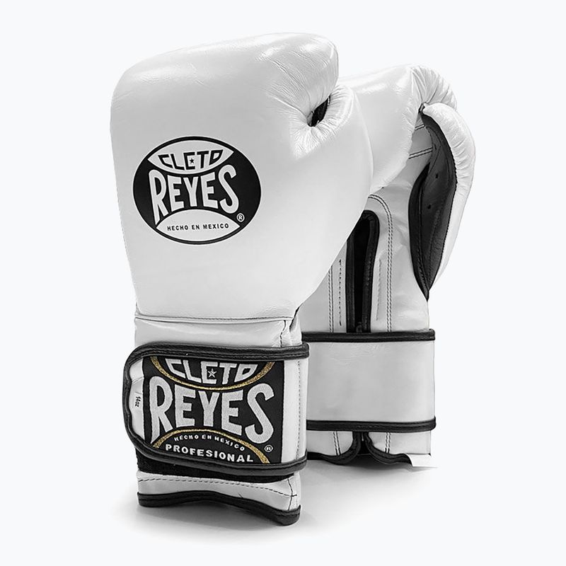 Γάντια του μποξ Cleto Reyes Velcro Sparring white/black