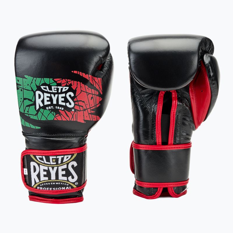 Γάντια του μποξ Cleto Reyes Velcro Sparring black/red/white green red 3