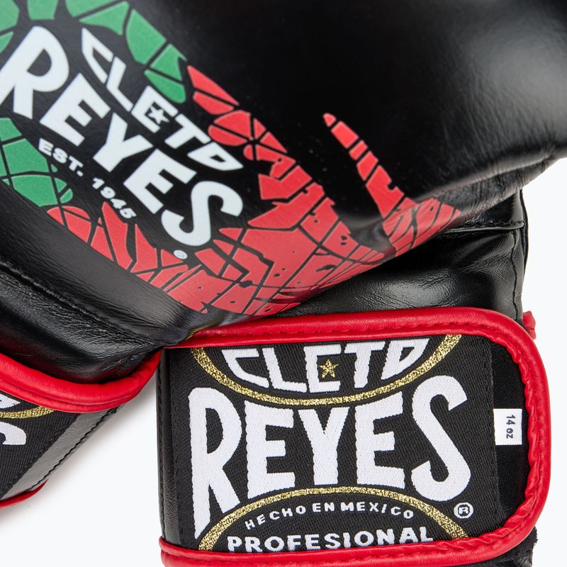 Γάντια του μποξ Cleto Reyes Velcro Sparring black/red/white green red 5