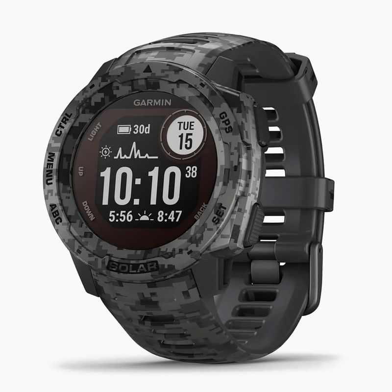 Garmin Instinct Solar Camo Edition ρολόι μαύρο 010-02293-05