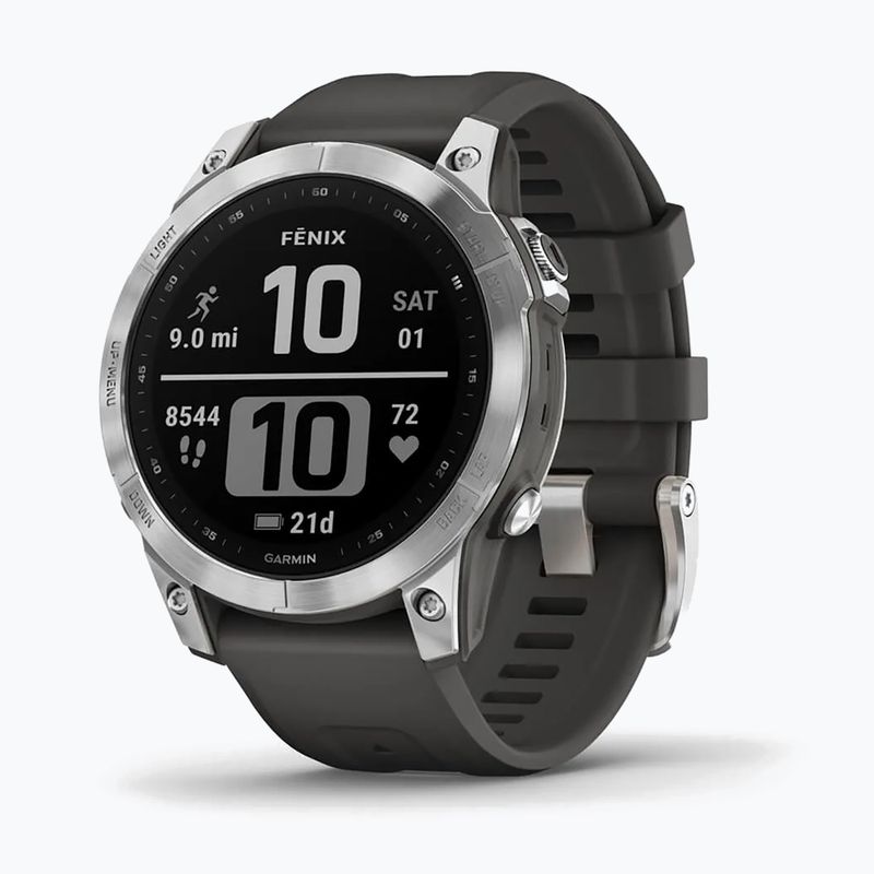 Garmin Fenix 7 Hrm Elevate Ox ρολόι ασημί 010-02540-01