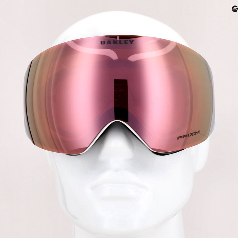 Oakley Flight Deck ματ λευκό/prizm rose gold iridium γυαλιά σκι OO7050-C2 7