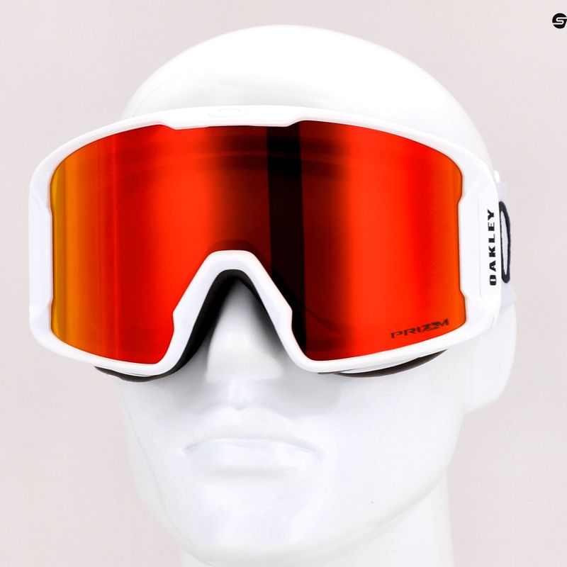 Oakley Line Miner ματ λευκό/prizm snow torch iridium γυαλιά σκι OO7070-13 7