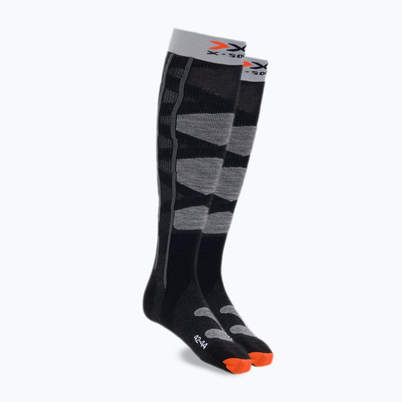 X-Socks Ski Control 4.0 μαύρες-γκρι κάλτσες σκι XSSSKCW19U