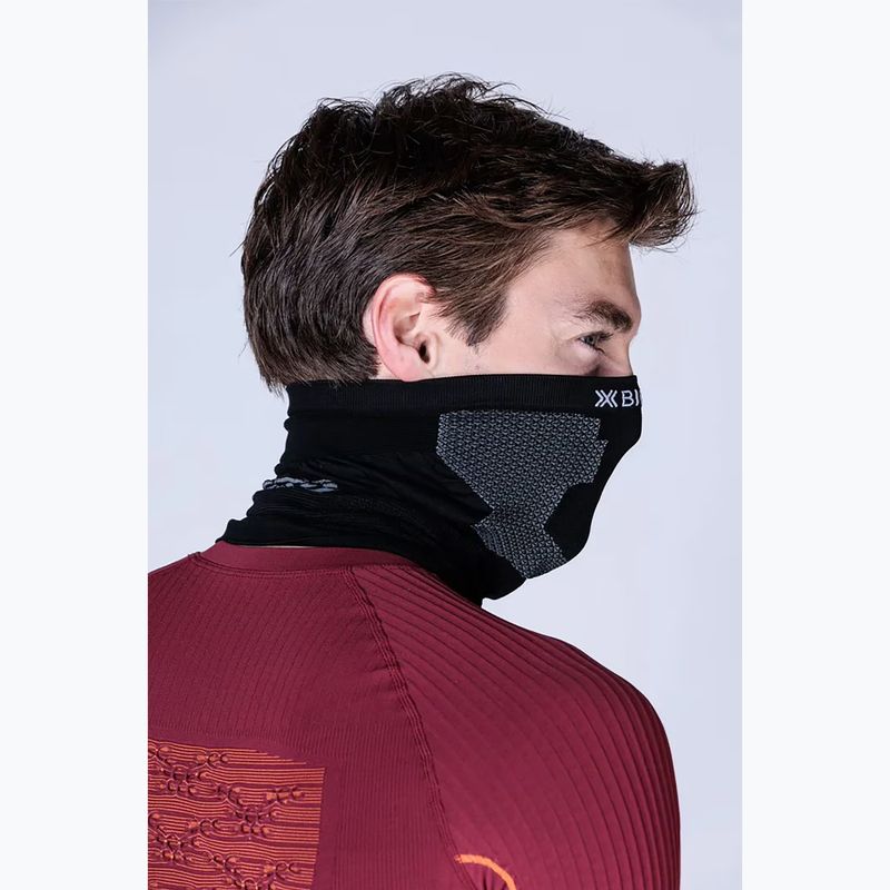 X-Bionic Neckwarmer x μαύρο/γκρι snood 4